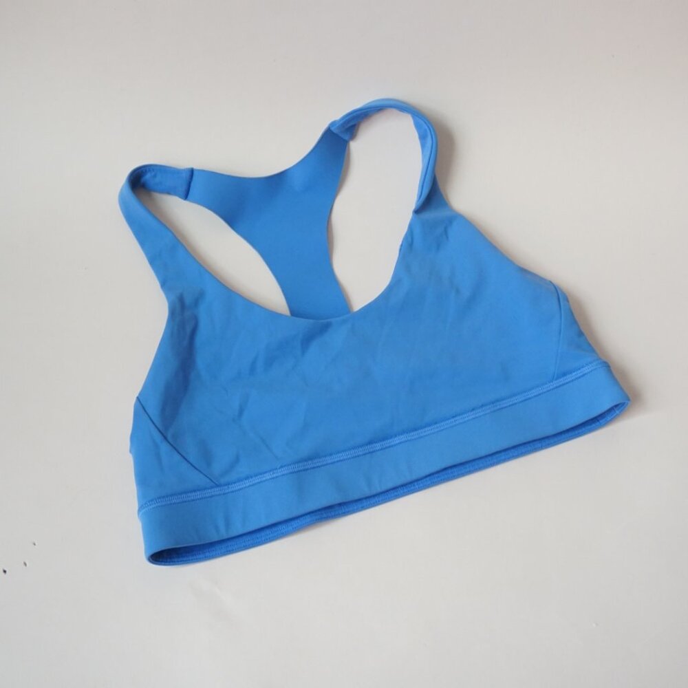 Lululemon Light Blue Racer Back Sports Bra - Size 8